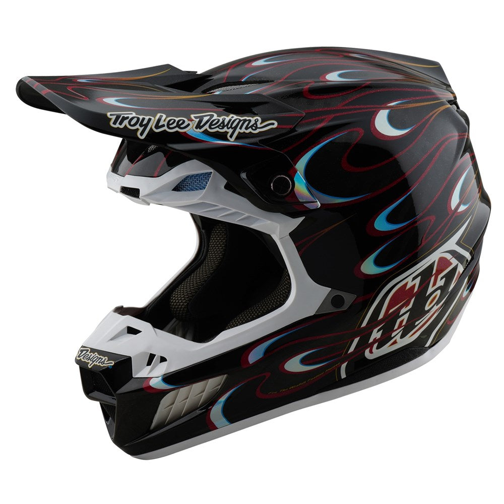 TLD 25.1 SE5 CARBON HELMET MIPS TORCHED BLACK / RED
