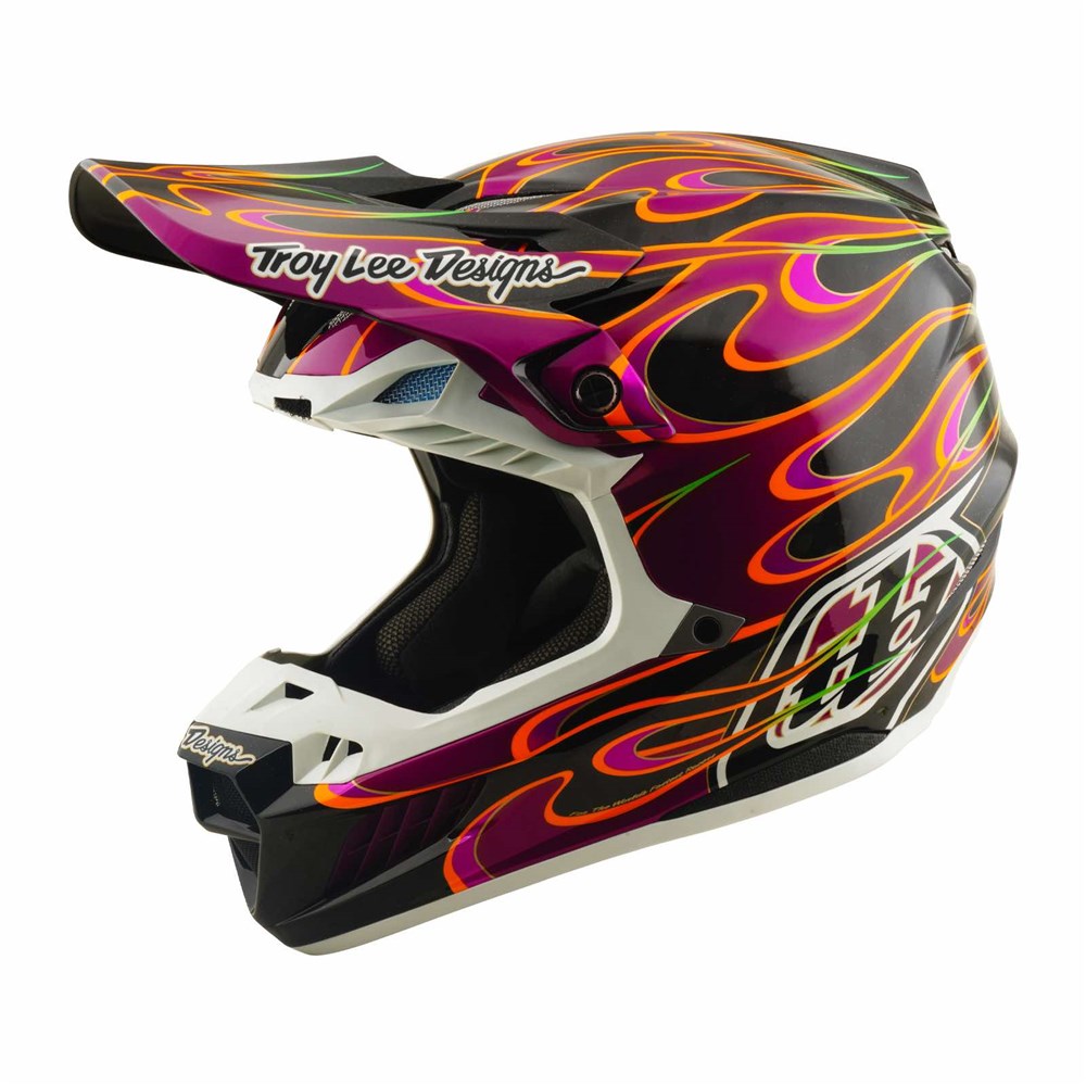 bike helmets newcastle TLD 26.1 SE5 CARBON HELMET MIPS TORCHED BLACK / VIOLET