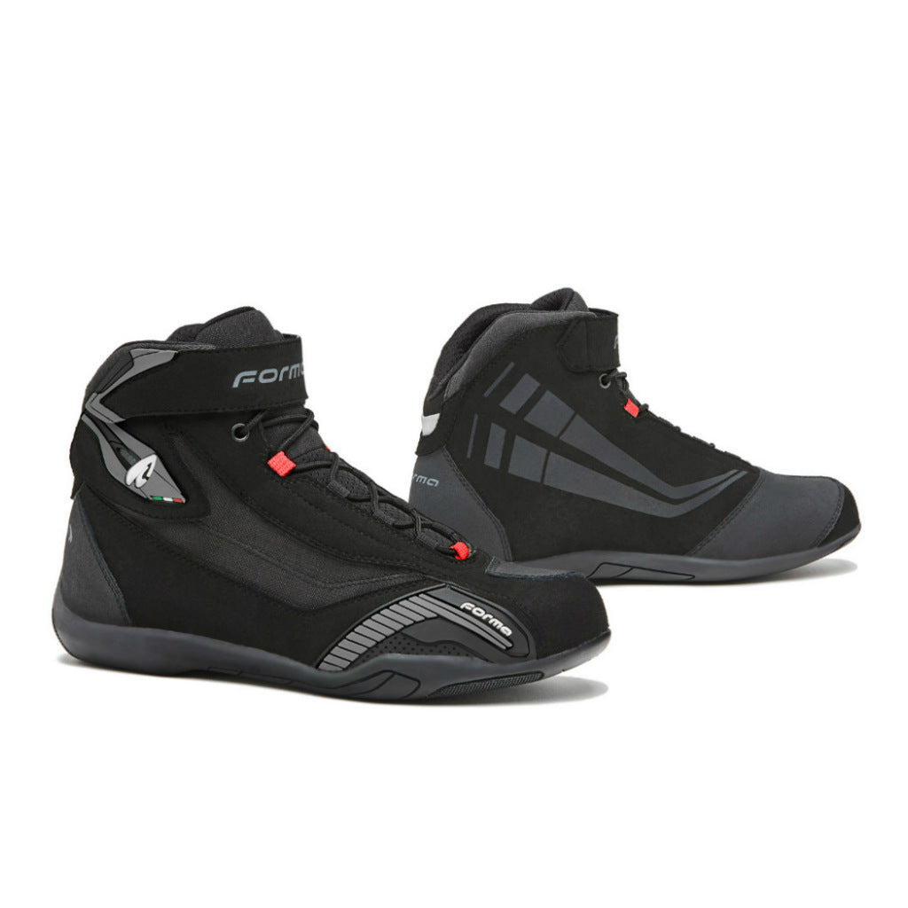 Forma Genesis motorcycle boots, black urban city street ride shoe