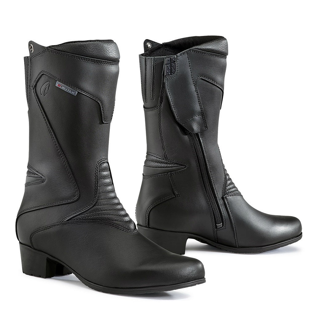 Forma Ruby womens black motorcycle boots